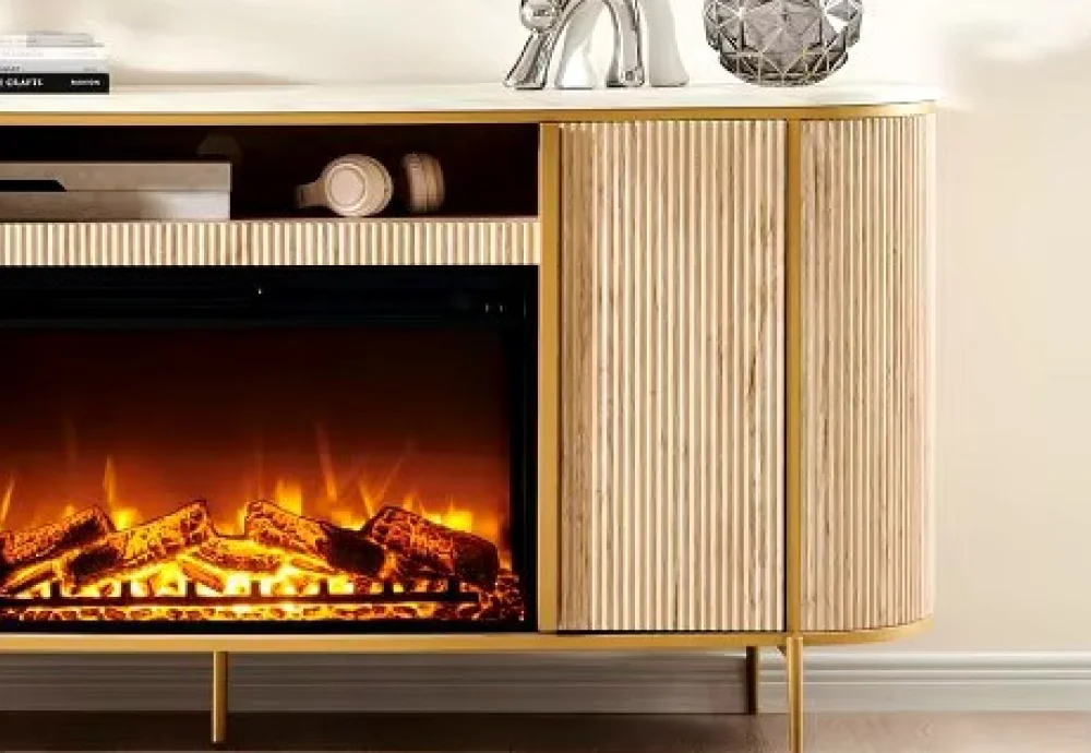 electric fireplace heater tv stand